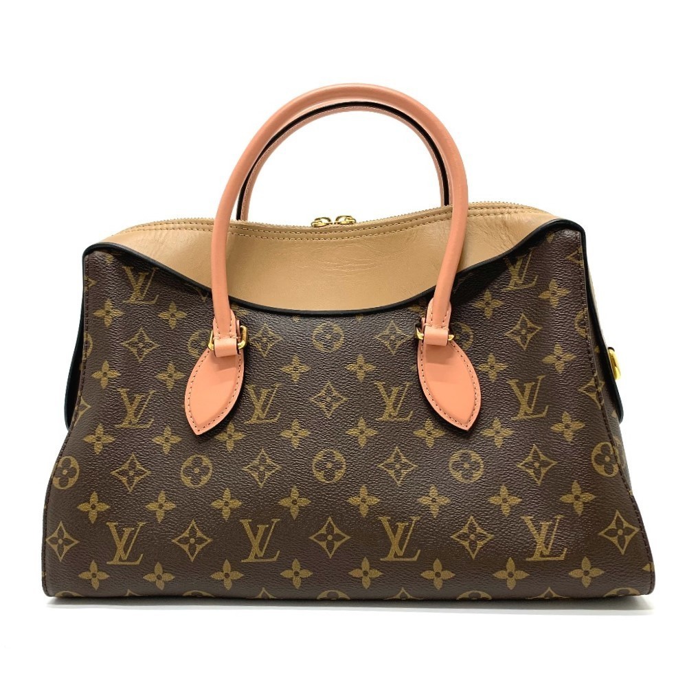 Louis Vuitton Monogram Tuileries Handbag Tote Bag Brown